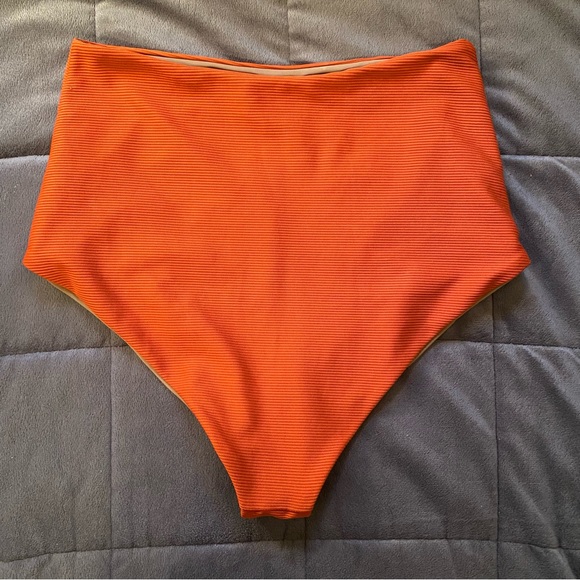 Mara Hoffman Lydia Bikini Bottom in Rust - Picture 8 of 12